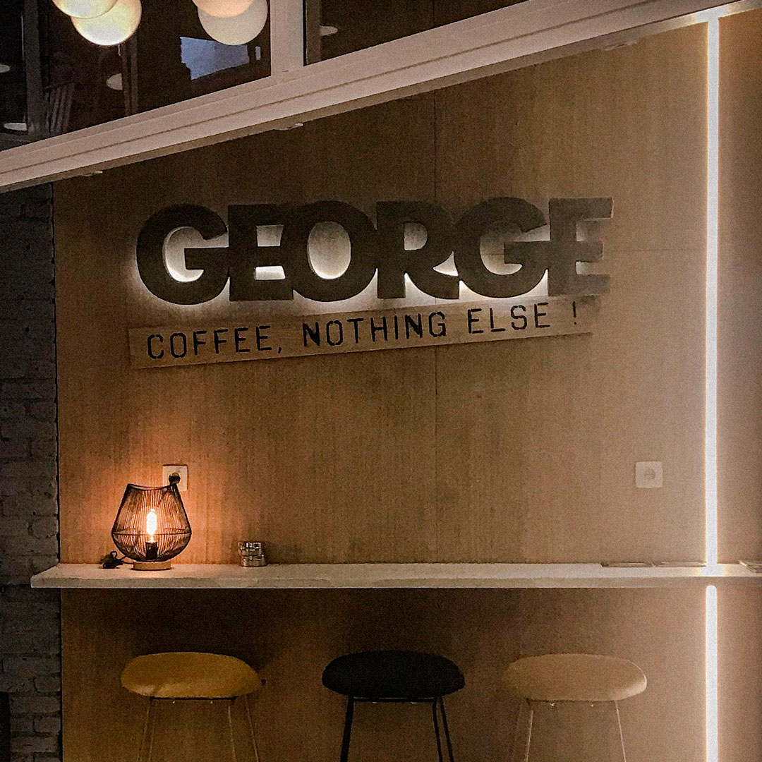 Logo pour George coffee, Bruxelles.